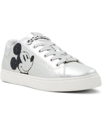 ALDO X Disney D100 Rhinestone & Graphic Sneakers - White