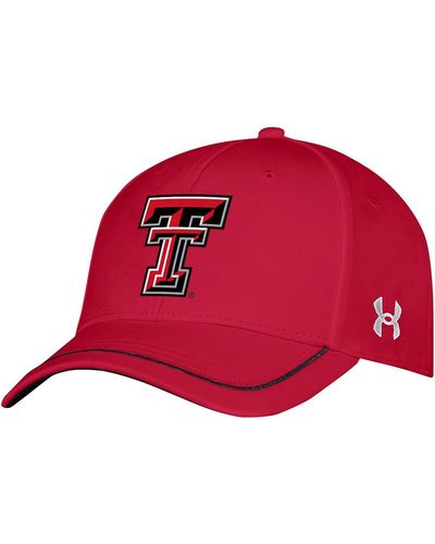 Under Armour Texas Tech Raiders Iso-chill Blitzing Accent Flex Hat - Red
