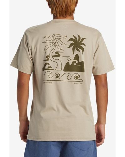 Quiksilver Tropical Breeze Mor Short Sleeve T-shirt - Natural