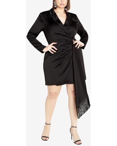 City Chic Plus Size Elora Dress - Black