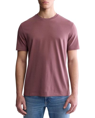 Calvin Klein Short Sleeve Supima Cotton Interlock T-shirt - Purple