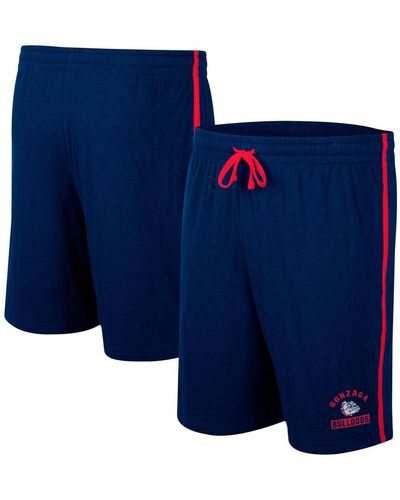 Colosseum Athletics Gonzaga Bulldogs Thunder Slub Shorts - Blue