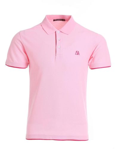 Bellemere New York Bellemere Casual Cotton Polo Shirt - Pink