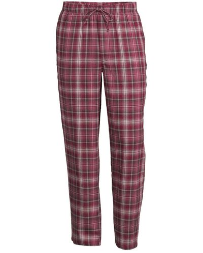 Lands' End Blake Shelton X Flannel Pajama Pants - Red