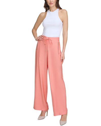 DKNY Pull-on Drawstring Pants - Pink