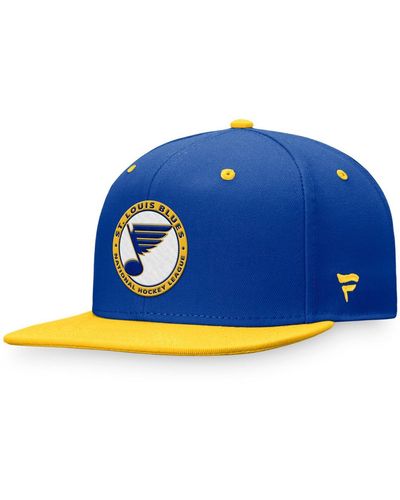 Fanatics Distressed St. Louis Blue Distresseds Heritage Vintage-like Retro Fitted Hat