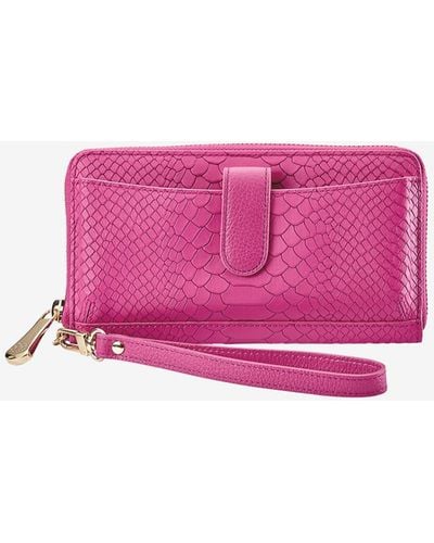 Gigi New York City Leather Phone Wallet - Pink