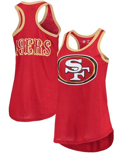 G-III 4Her by Carl Banks San Francisco 49ers Tater Burnout Tank Top - Red