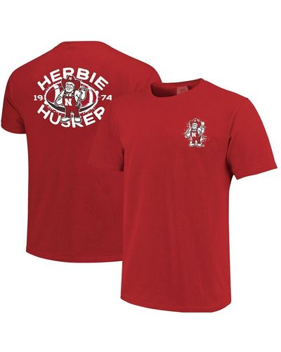 Image One Nebraska Huskers Herbie Football Mascot T-shirt - Red