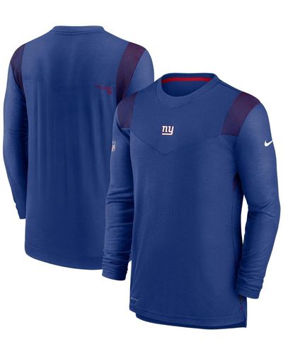 Nike New York Giants Sideline Player Uv Performance Long Sleeve T-shirt - Blue