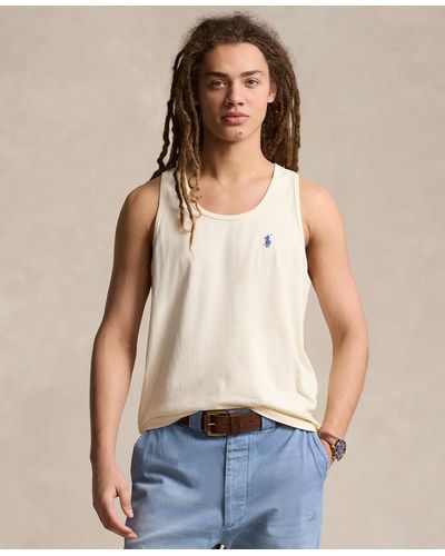 Polo Ralph Lauren Washed Jersey Tank Top - Natural