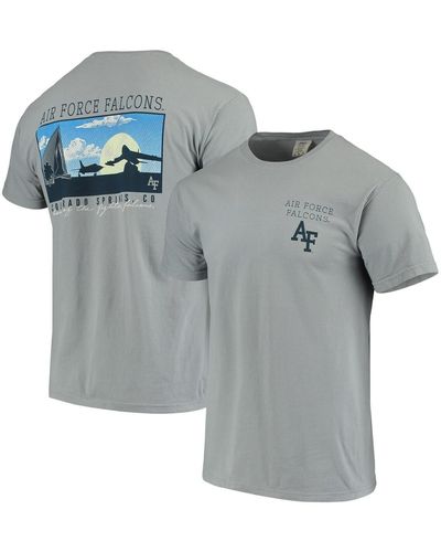 Image One Air Force Falcons Team Comfort Colors Campus Scenery T-shirt - Gray
