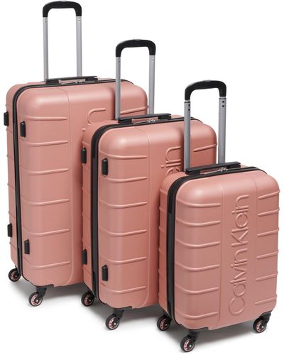 Calvin Klein Bowery Hard Side luggage Set - Pink