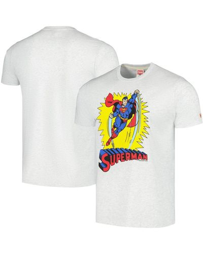 Homage Superman Tri-blend T-shirt - White