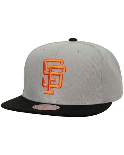 Mitchell & Ness San Francisco Giants Cooperstown Collection Away Snapback Hat - Gray