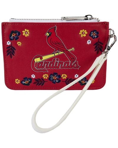 Loungefly St. Louis Cardinals Floral Wrist Clutch - Red