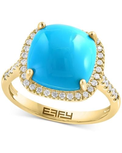 Effy Effy Turquoise & Diamond (1/4 Ct. T.w. - Blue