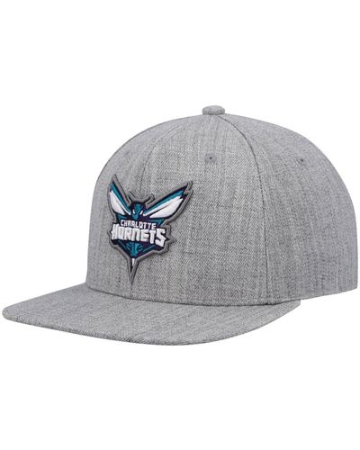 Mitchell & Ness Charlotte Hornets 2.0 Snapback Hat - Gray
