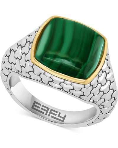 Effy Effy Malachite Patterned Ring - Green