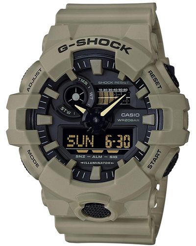 G-Shock Analog-digital Beige Resin Strap Watch 53mm - Metallic