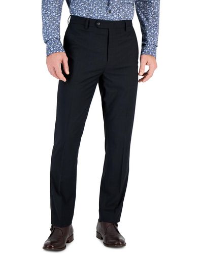 Vince Camuto Slim-fit Spandex Super-stretch Suit Pants - Blue