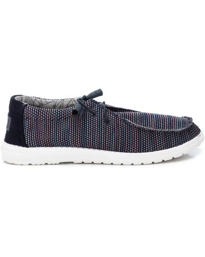 Xti Top Comfort Loafers By - Blue