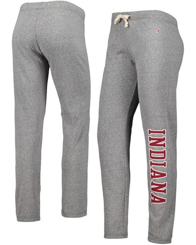 League Collegiate Wear Indiana Hoosiers Victory Springs Tri-blend jogger Pants - Gray