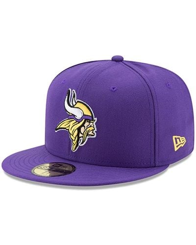 KTZ Purple Minnesota Vikings Omaha 59fifty Fitted Hat