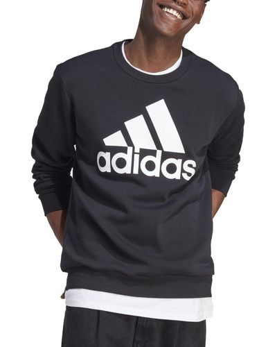 adidas Essentials Fleece Big Logo Sweatshirt - Gray