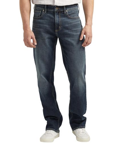Silver Jeans Co. Grayson Classic Fit Straight Leg Jeans - Blue