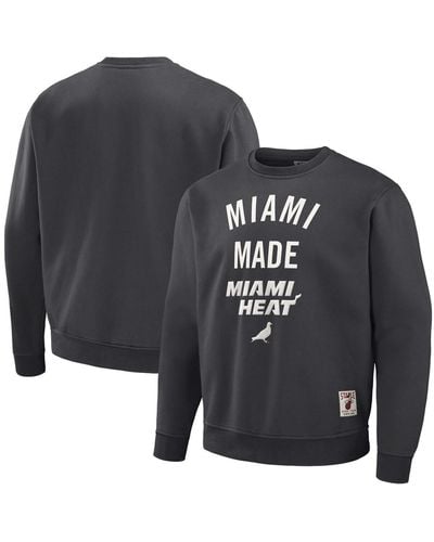 Staple Nba X Miami Heat Plush Pullover Sweatshirt - Black