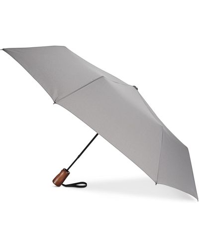 Shedrain Automatic Compact Folding Umbrella - Gray