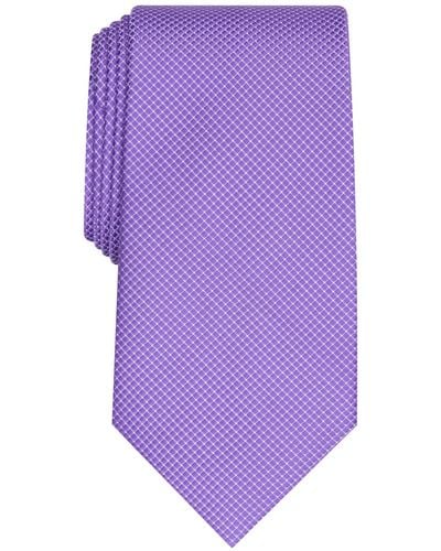 Club Room Parker Classic Grid Tie - Purple