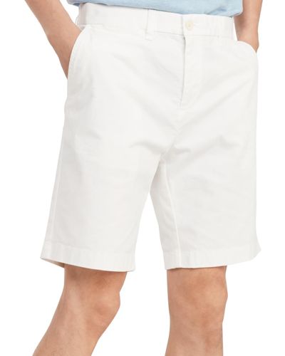 Tommy Hilfiger 9" Th Flex Stretch Cotton Shorts - White