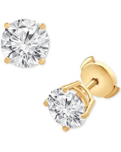 Badgley Mischka Certified Lab Grown Diamond Stud Earrings (4 Ct. T.w. - Metallic