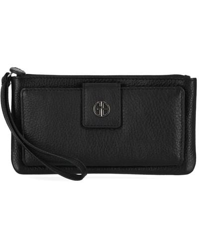 Giani Bernini Softy Grab & Go Leather Wallet & Wristlet Black – Shoppers  Galore