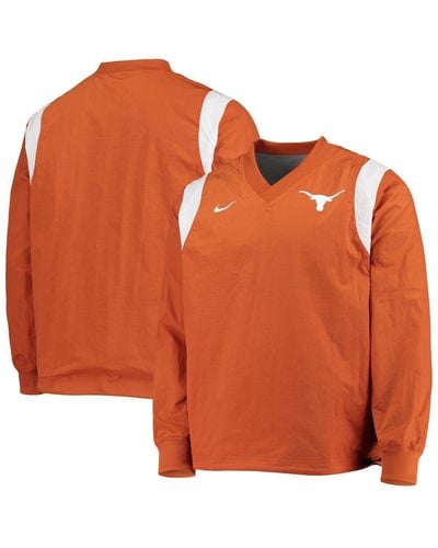 Nike Texas Longhorns Rev Pullover Windbreaker Jacket - Orange