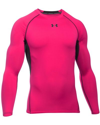 Under Armour Men's Heatgear® Long-sleeve Compression Shirt - Pink