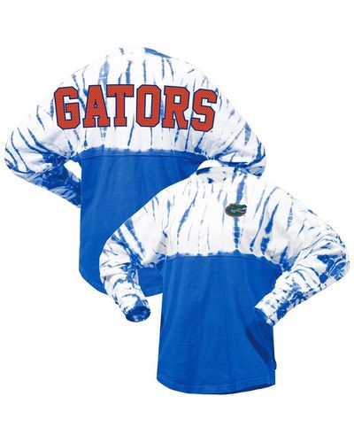 Spirit Jersey Florida Gators Tie-dye Long Sleeve Jersey T-shirt - Blue