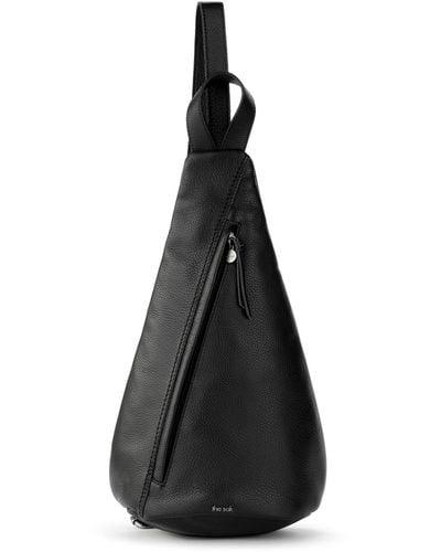 The Sak Geo Leather Sling Backpack - Black