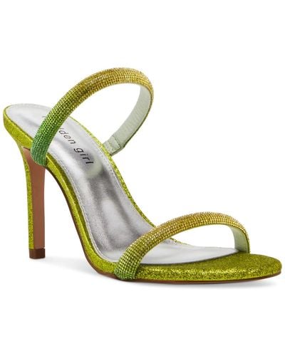 Madden Girl Beauty-r Two Band Stiletto Dress Sandals - Green