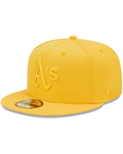 KTZ Oakland Athletics Tonal 59fifty Fitted Hat - Yellow
