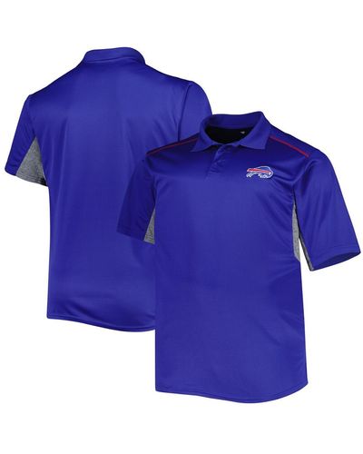 Profile Buffalo Bills Big And Tall Team Color Polo Shirt - Blue