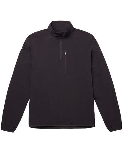 Brady Zero Weight Half-zip Pullover Top - Black
