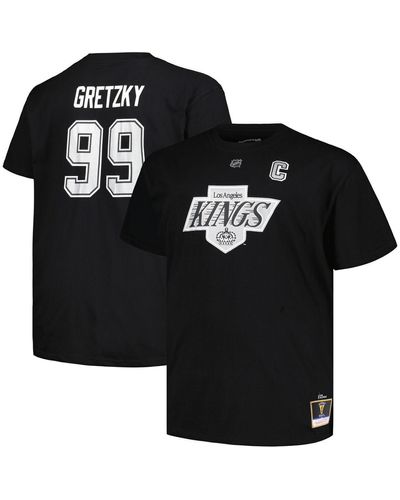 Profile Wayne Gretzky Los Angeles Kings Big And Tall Name And Number T-shirt - Black