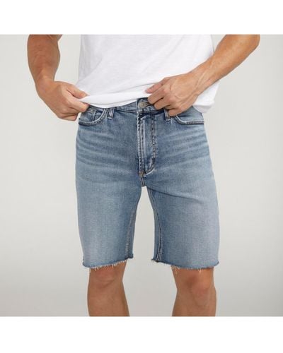 Silver Jeans Co. Classic Fit 9" Jean Shorts - Blue