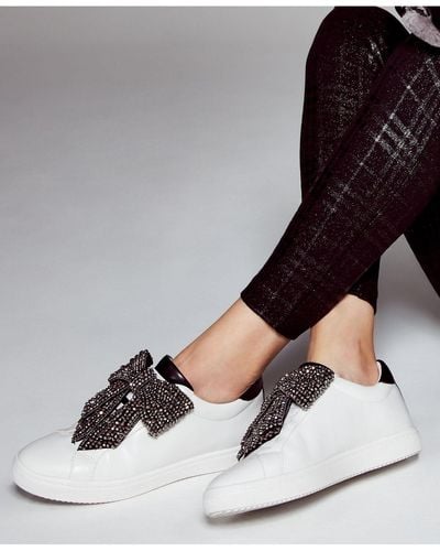 INC International Concepts Inc Beline Bow Sneakers, Created For Macy's - White