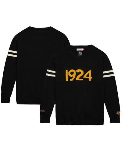 Mitchell & Ness Boston Bruins 100th Anniversary Pullover Sweatshirt - Black