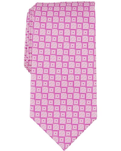 Perry Ellis Randall Neat Square Tie - Pink