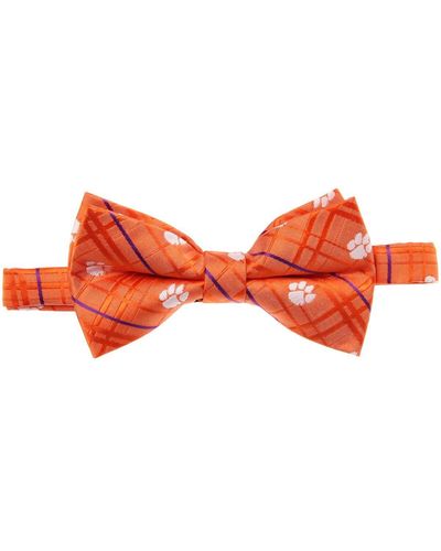 Eagles Wings Clemson Tigers Oxford Bow Tie - Red